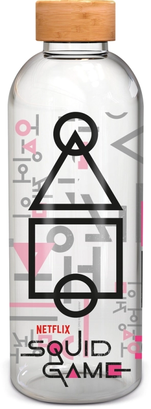 $LARGE GLASS BOTTLE - SQUID GAME