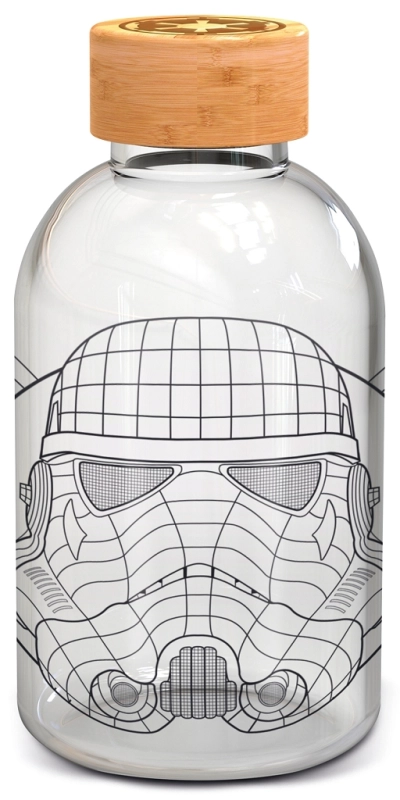 SMALL GLASS BOTTLE - STAR WARS