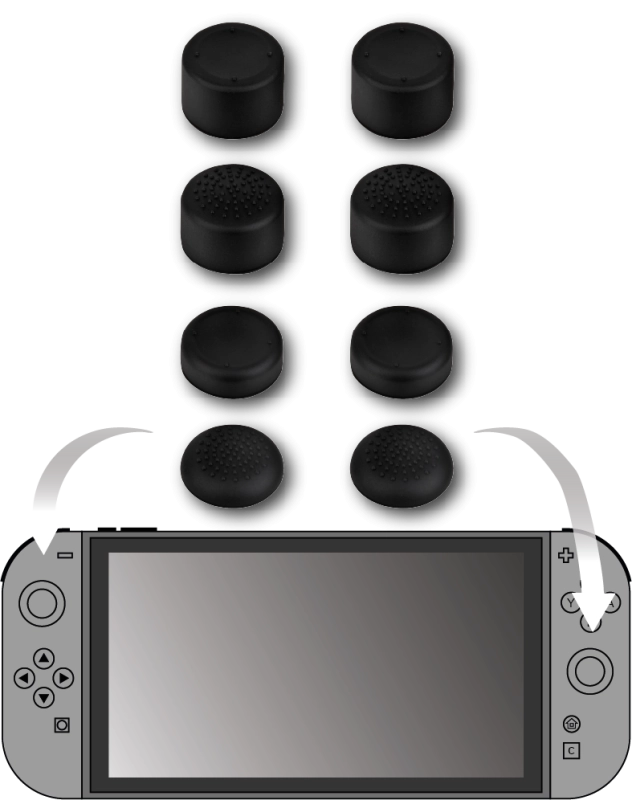 Appuies pouces x8 pour Nintendo Switch 2