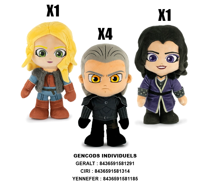 $WITCHER ASST PELUCHE 27CM