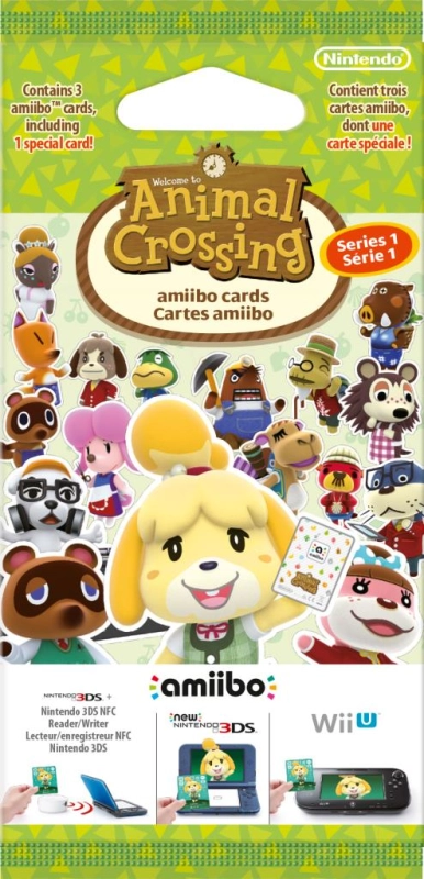 AMIIBO 3 CARTES ANIMAL CROSSING S1