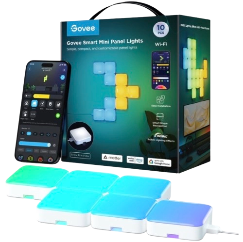 Govee Mini Panel Lights Smart wall light Wi-Fi/Bluetooth 72 W
