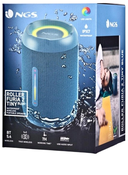 NGS SPK BT ROLLER FURIA 2 TINY BLUE 20W