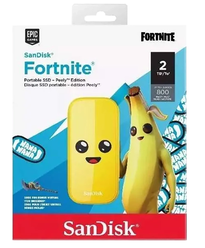 SANDISK FORTNITE SSD 3.2 EXT 2To PEELY ED