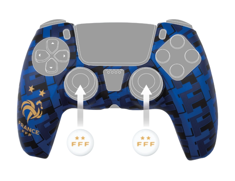 Kit de protection FFF dualsense bleu