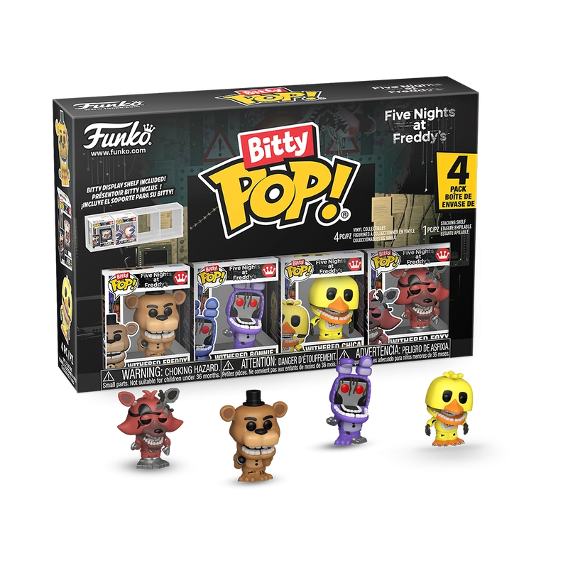 BITTY POP : FNAF S2 - WITHERED 4 PCS