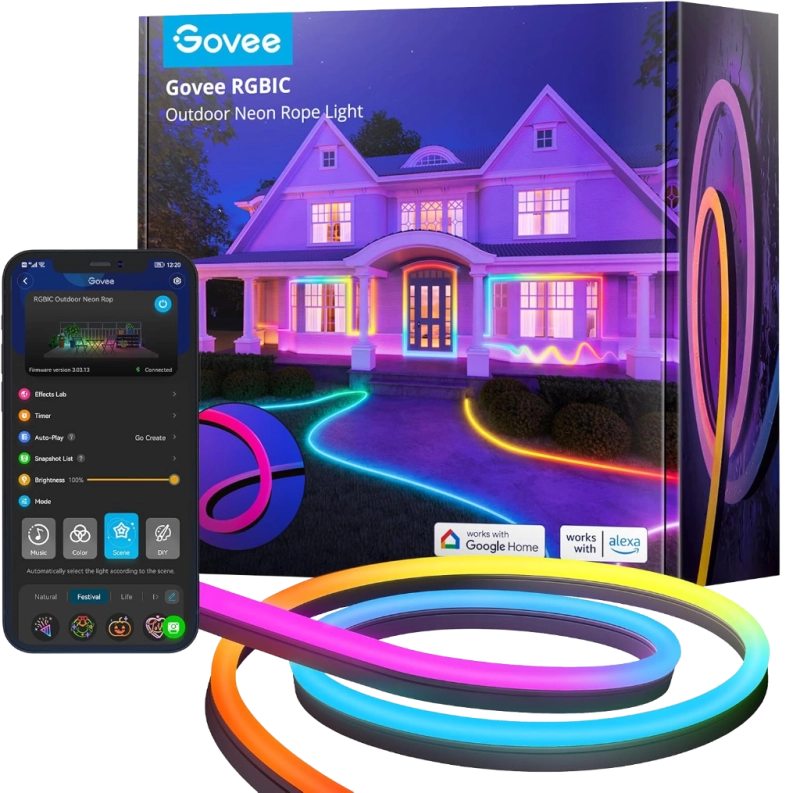 GOVEE CORDE LUMINEUSE NEON EXTERIEUR RGBIC
