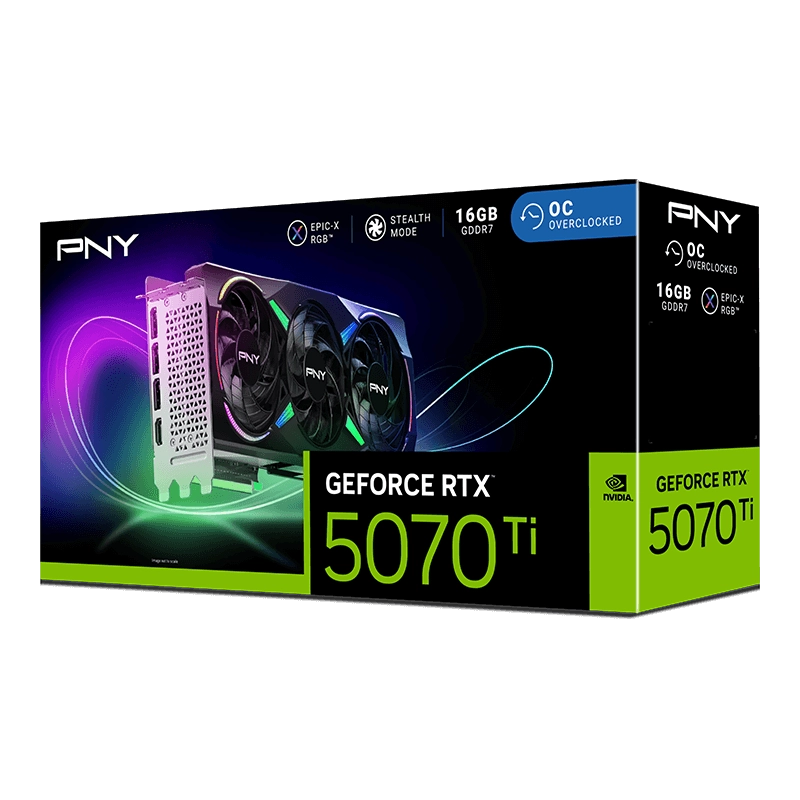 PNY CARTE GRAPHIQUE RTX 5070 TI 16GB ARGB OC