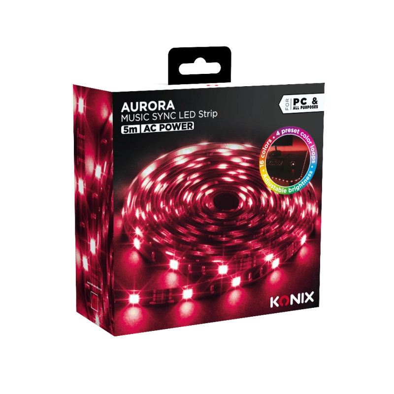 Bande LED universelle Aurora synchronisation musicale 5m