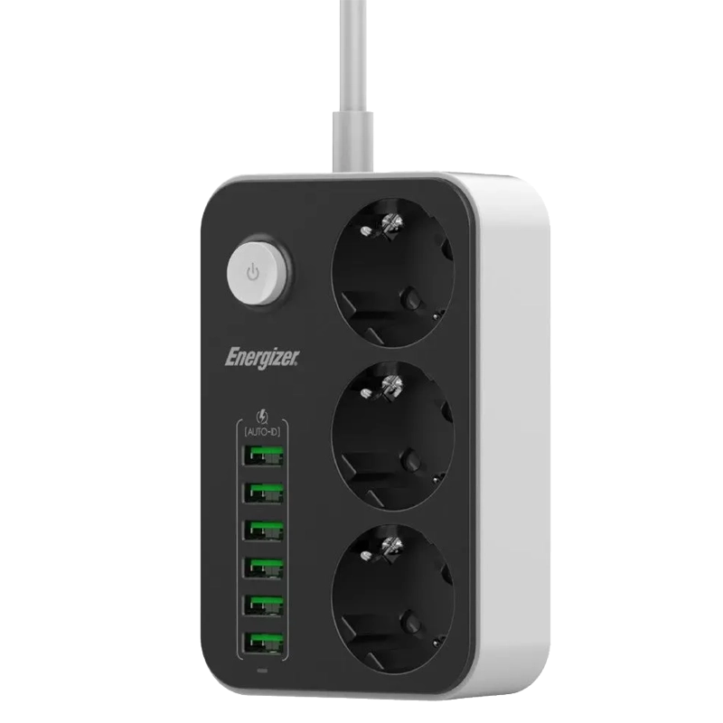 ENERG MULTIPRISE 3 PORTS + 6 USB