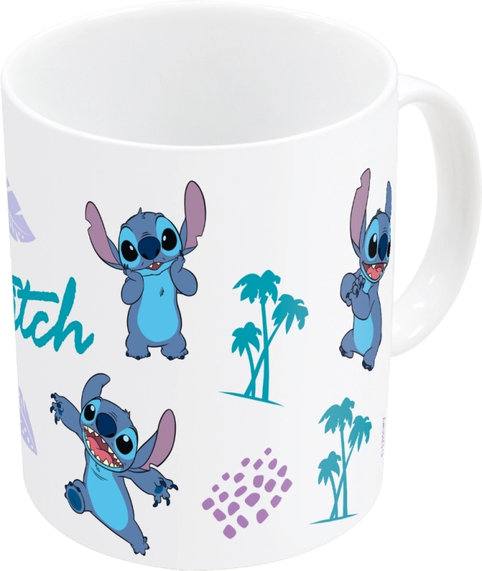 MUG CERAMIQUE STITCH MOTIF FLORAL 325ML