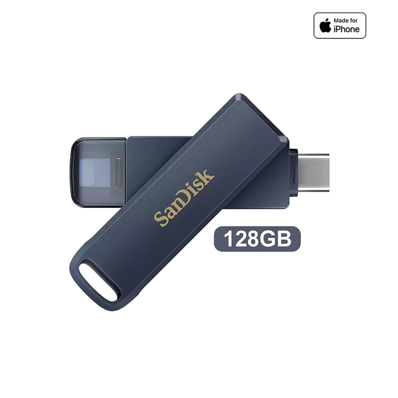 SANDISK PHONE DRIVE CLE USB 128Go USBC / LIGHTNING