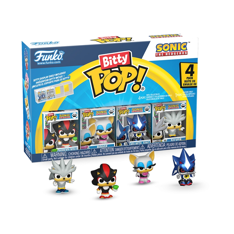 BITTY POP : SONIC - SHADOW 4 PCS