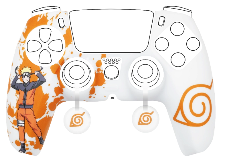 Kit de protection en silicone Dualsense blanc - Naruto