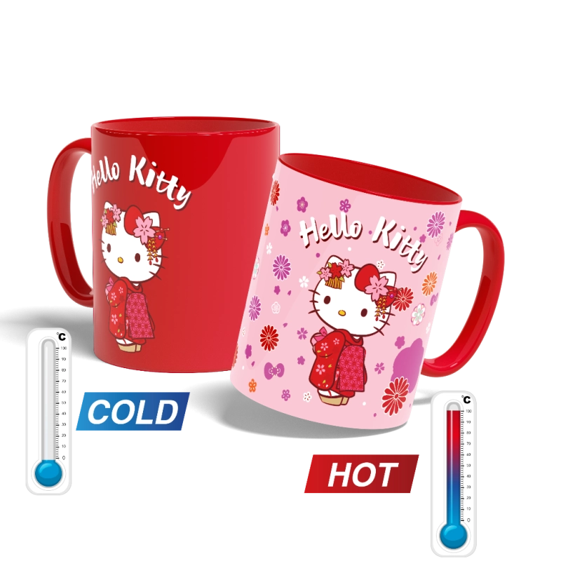 Mug thermoréactif kimono - Hello Kitty