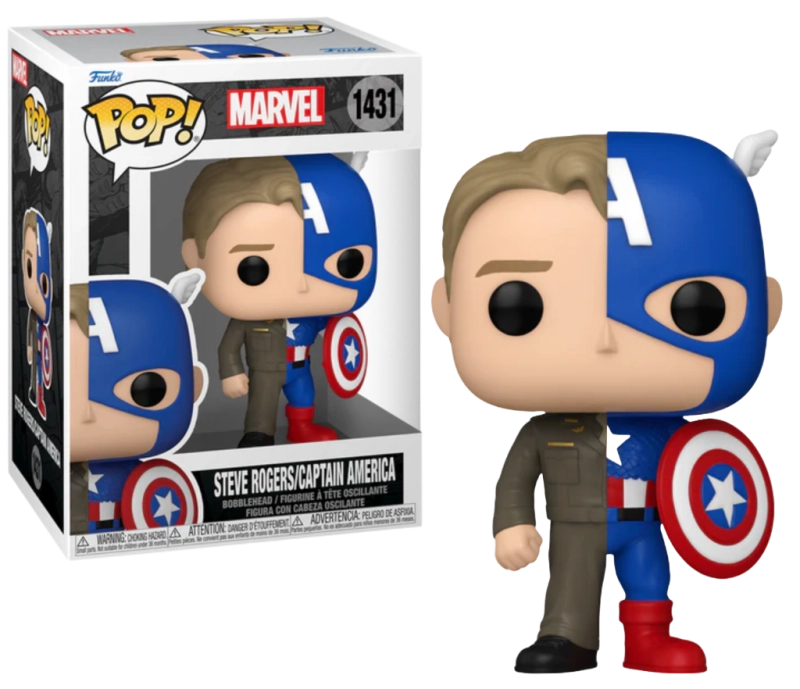 POP MARVEL - SPLIT - CAPTAIN A/STEVE R