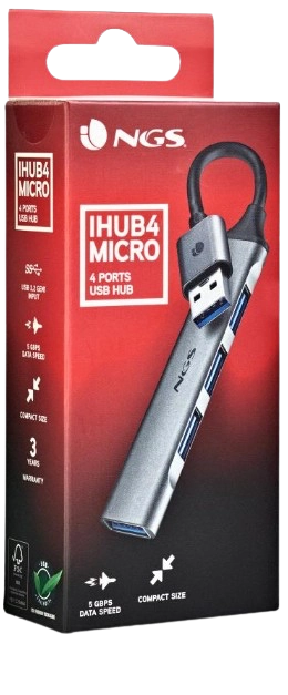 NGS HUB USB 4 MICRO (4 PORTS USB 3.2 et 2.0)