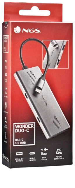 NGS HUB USB C 4 EN 1 WONDERDUO
