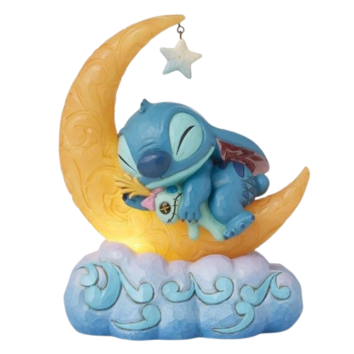 FIGURINE STITCH & SCRUMP SUR LA LUNE