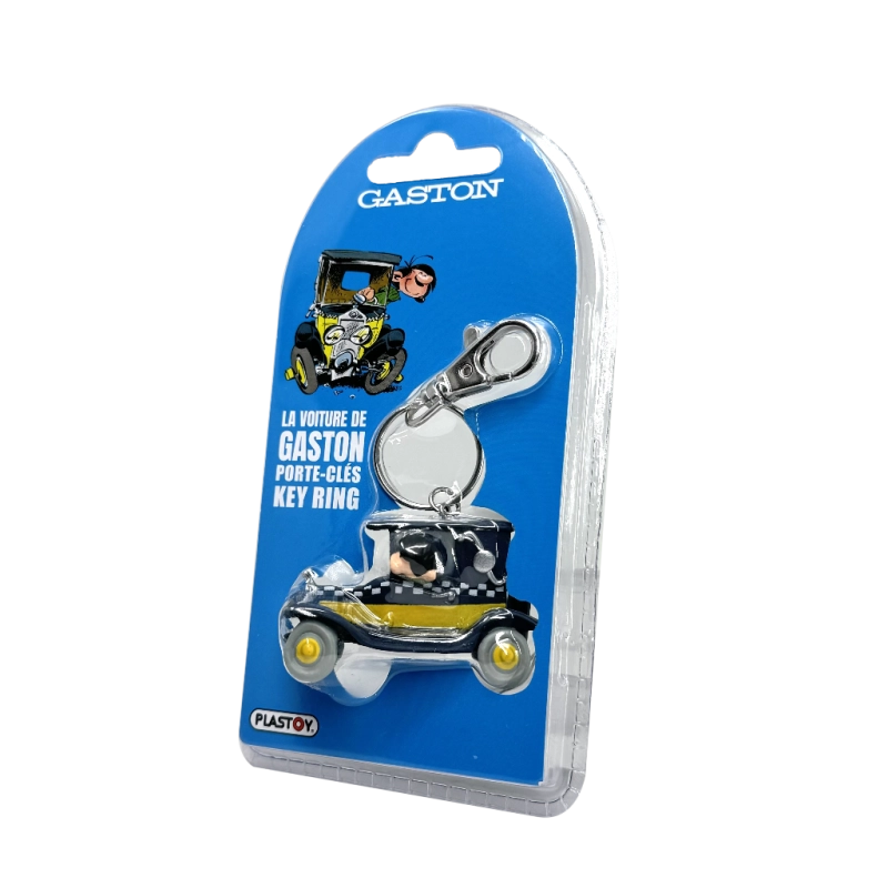 PORTE-CLES GASTON ET SON CHAT BLISTER PACK