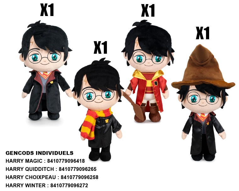 $HP HARRY ASST PELUCHE 29CM