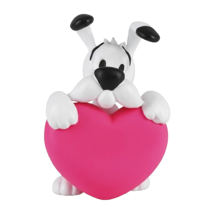 FIGURINE PVC - IDÉFIX COEUR ROSE