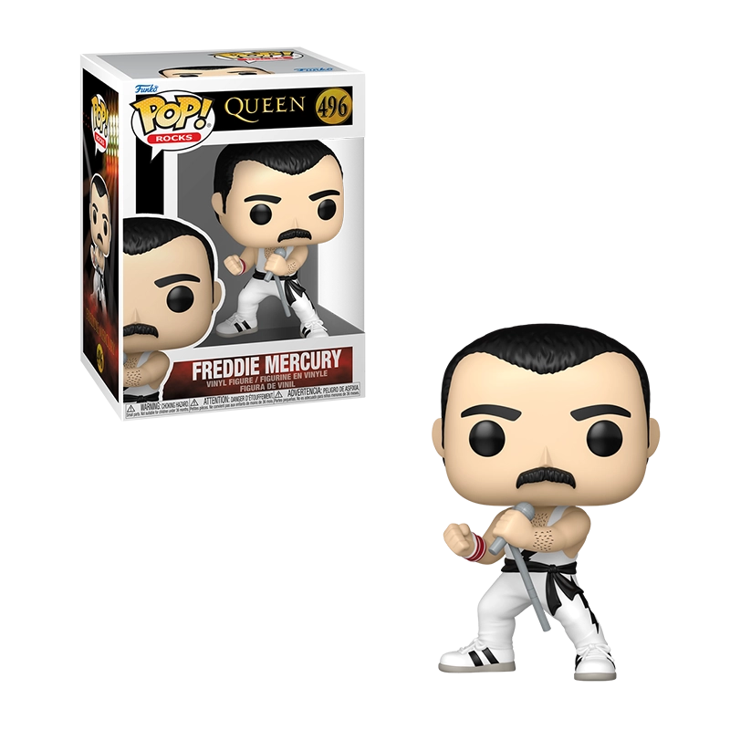 POP ROCKS : QUEEN - FREDDIE MERCURY (TENUE BLANCHE