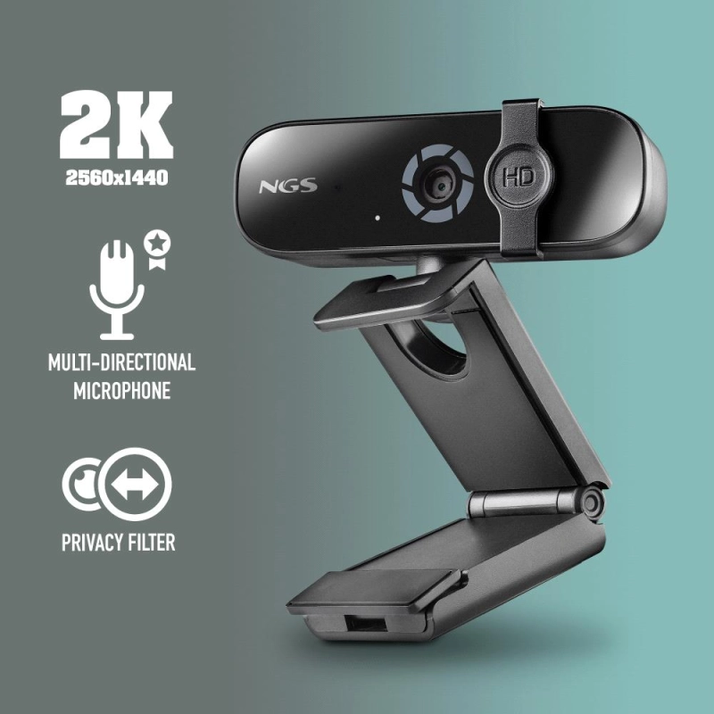 NGS WEBCAM QHD (2K) USB + MICROPHONE