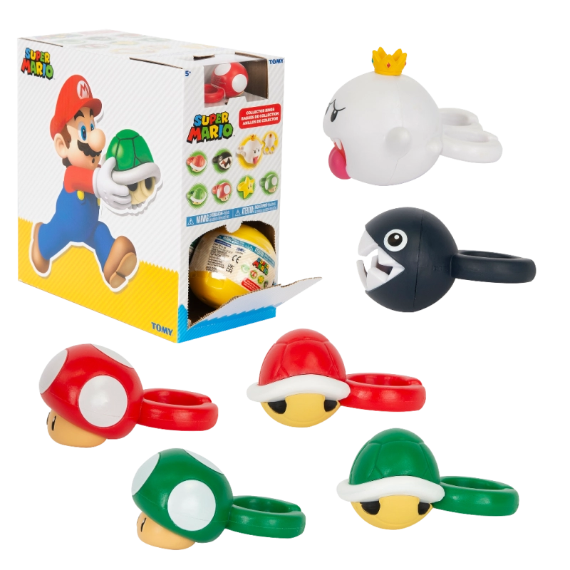 Super Mario - Bagues à collectionner Assortiment