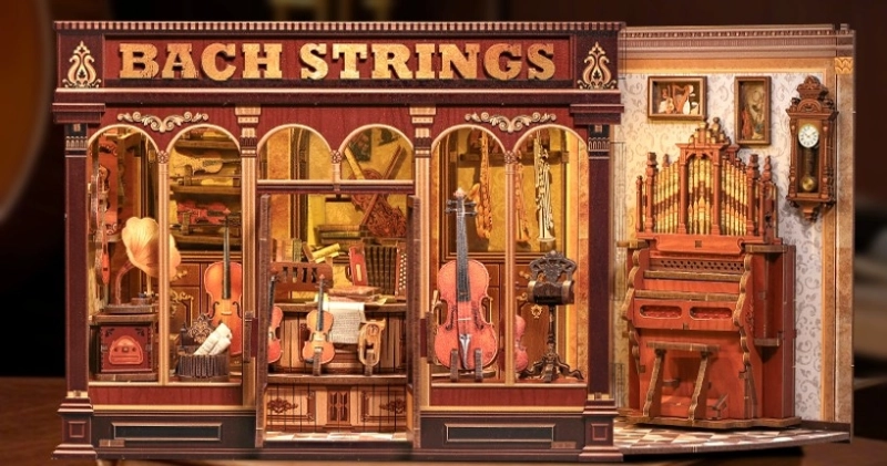 BOOK NOOK - CORDES DE BACH - DÉCOR MINIATURE