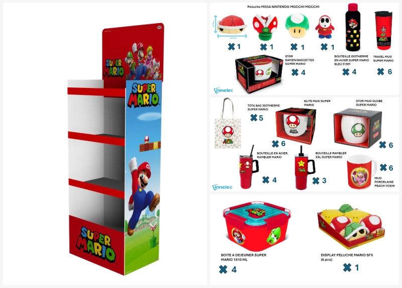 ASSORTIMENT SUPER MARIO 52PCS  IMM