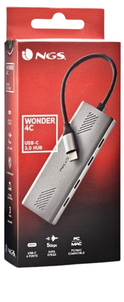 NGS HUB USB C 3.0 4en1 WONDER DOCK