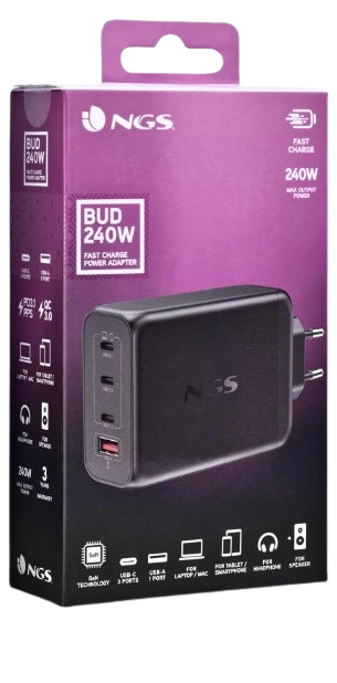 NGS POWER ADAPTATEUR 240W USBC + USBA