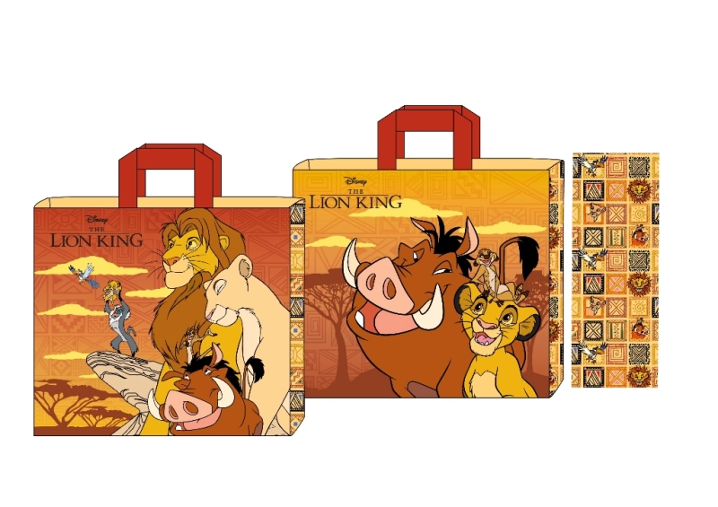 SAC CABAS DISNEY LION KING SIMBA TIMON PUMBAA