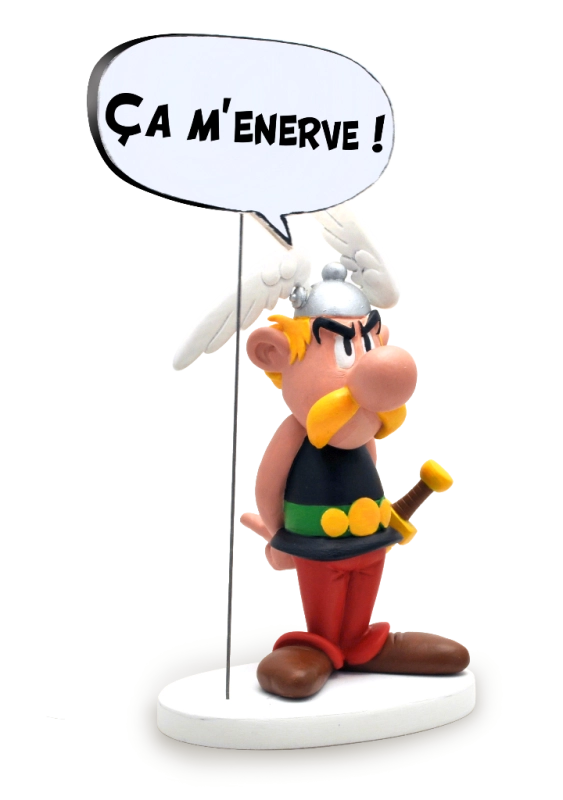 FIGURINE DE COLLECTION BULLE ASTERIX : CA M'ENERVE