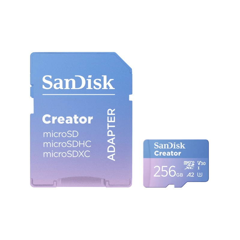 SANDISK MICROSD CREATOR UHS 256GB 190/130MB/S