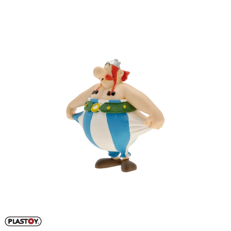 FIGURINE OBELIX TENANT SON PANTALON